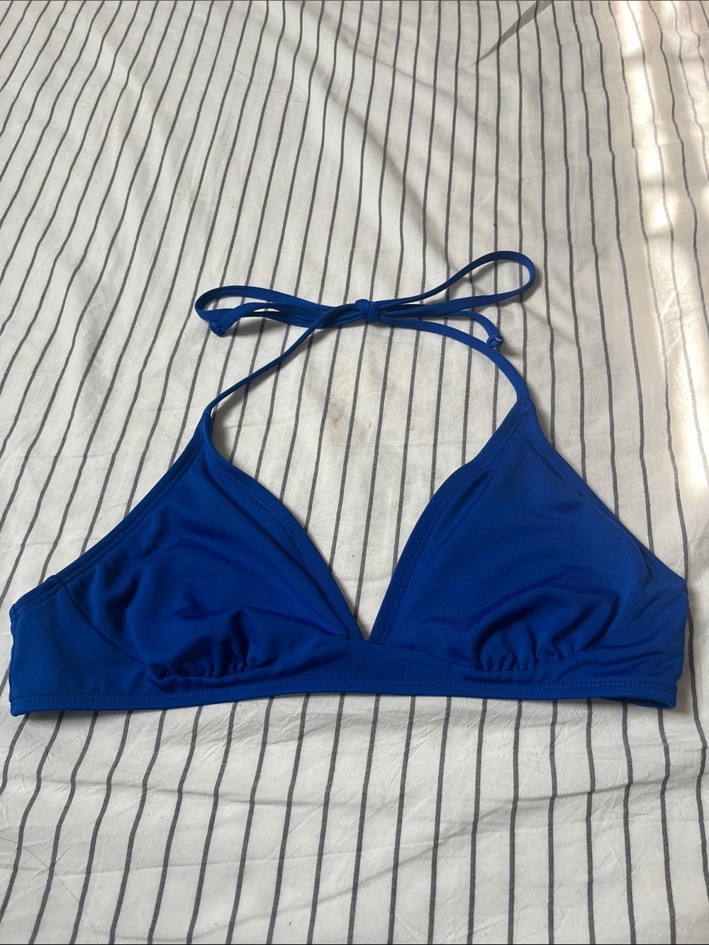 Catalina Royal Blue Triangle Halter Swim Top
